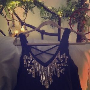 Free people high low halter tunic